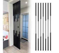 Metal Lamella Room DividerFreestanding Privacy Screen for Studio Office and Shared Living SpacesStylish Partition for Effective Space Separation