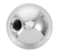 Metal Lamp Finial Cap 1/4-28 Thread, Silver Iron | Screw-on Ball Knob Design, Easy Attachment and Removal, Decorative Accent for Fabric Shades and Harp Tops