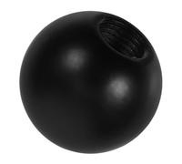 Metal Lamp Shade Ball Finial 1/4-28 Screw-on Black | Iron Build, Tapped Threading, Secure Fit and Shade Stabilization, for Standard Posts and Rental Home Upgrades