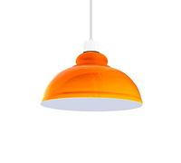 Metal Lamp Shades, 11.41" Orange Lampshades for Ceiling Lights, Table Lamps & Floor Lamps, Light Shade Ceiling for Living Room, Bedroom, Kitchen, Hallway, Office, Home Décor
