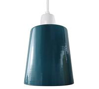 Metal Lamp Shades, 15cm Cyan Blue Light Shade, Modern Lampshades for Ceiling Lights, Table Lamps and Floor Lamps, Easy Fit Pendant Light Shades Ceiling for Living Room, Bedroom, Kitchen, Hallway