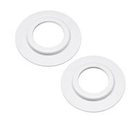 Metal Lampshade Reducer Rings - 2 Pack | ES/E27 to BC/B22 Adapter Plates | Durable White Light Shade Converter for Pendant, Ceiling & Table Lamps - 60mm Outer / 29mm Inner