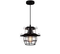 Metal Lantern Home Pendant Light Vintage 1-Light Iron Hanging Lights American Industrial Chandelier Restaurant Decoration Ceiling Lamp Energy Saving Light Fixture Pendant Lamp Made in China