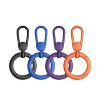 Metal Lanyard Gasket Patch Rotatable Metal Buckle Hanging Steel Clip Card Cord Tab Mobile Phone Accessories(B)
