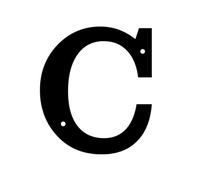Metal Large House Numbers 127mm Stainless Steel Floating House Numbers Letters Outdoor Metal Home Address Sign Plates 5 In Wall Mounted Doorplates 0-9/A-Z(C)