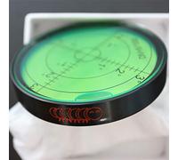 Metal Large Spirit Bubble Level (Green) 60mm Diameter, Degrees, Circular, Surface Level - Metal Housing, Bulls Eye Bullseye Vial Round (Supplied in a Gift Box)