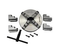 Metal Lathe Chuck 160mm 4 Jaw Self-Centering Chuck K12-160 Manual Scroll Chuck for Bench Lathe