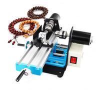 Metal Lathe Machine 400W, High Precision 7000 RPM Mini Woodworking Lathe, DIY Crafting Tool for Beads and Miniature Parts, Compact Bench Drill