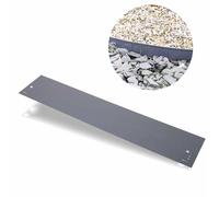 Metal Lawn Edging 18.5x120cm Gray Rustproof