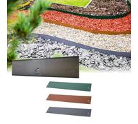 Metal Lawn Edging Rustproof 120cm Gray Garden Border