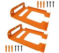 Metal lawn mower wall bracket designed for heavy duty support, offering a practical solution for garden tool storage and space optimization (2pcs)