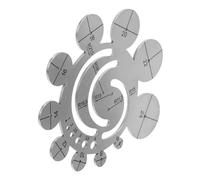 Metal Leather Cutting Template for Leatherworkers, DIY Craft Hobbyists | Circular Arc Shape, Multiple Radius Options, Reliable Edge Layout for Vinyl Sheets, Fabric Pattern Drafting