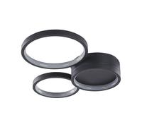 Beliani Metal Led Ceiling Lamp Black Agnat