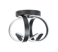 Metal LED Ceiling Lamp Black NURA [EEK: A]