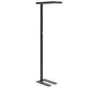 Beliani Led Floor Lamp Taurus With Dimmer Metal Black
