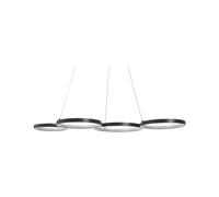 Metal LED Pendant Lamp Black PIBOR
