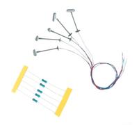 Metal LED Signal Lights for N Gauge Track Layouts | Operates on for 3v DC or AC, 20mA current, low power consumption, stable long-life performance