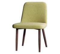 Metal Leg Dining Chairs with Wooden Style Upholstered Fabric Side Chairs for Dining Room and Kitchen Modern Home Furniture Comfortable Seating