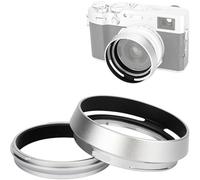 Metal Lens Hood Shade Protector, For Fujifilm For Fuji X100VI X100V X100F X100T X100S X100 X70 Replaces For Fujifilm For LH-X100 Len Hood(Silver)