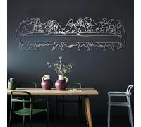 Metal Leonardo Da Vinci Last Supper Wall Art, Metal Jesus Christian Artwork Decoration, Religious Gift Artwork Home Decor for Living Room,Bedroom Hallway and Stairs Nature Home Decor Gi