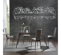 Metal Leonardo Da Vinci Last Supper Wall Art, Metal Jesus Christian Artwork Decoration, Religious Gift Artwork Home Decor for Living Room,Bedroom Hallway and Stairs Nature Home Decor Gi