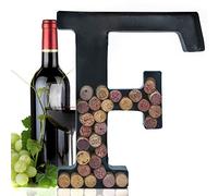Metal Letter Wine Cork Keepsake Saver & Holder Monogram w/Free Wall Mount Kit A-Z F.