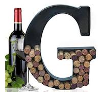 Metal Letter Wine Cork Keepsake Saver & Holder Monogram w/Free Wall Mount Kit A-Z G.