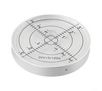 Metal Level - 60 x 10s mm High-Precision Round Bubble Level for Horizontal and Vertical Alignment, Stainless Steel Body, 1°-3° Accuracy, for(C)