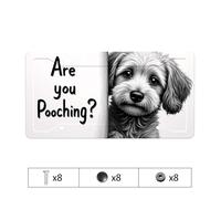 Metal License Plate Frame Are You Pooching? A Dog'S Perspective License Plate Black Sparkle License Plate Frame Blue License Pla