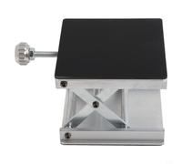 Metal Lift Table Level for Lab Woodworking, Stable Adjustable Height Platform Bracket with Precision Base for Physics Chemistry Biology Experiments and Carving