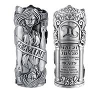 Metal Lighter Case Fits BIC, It Covers Standard Full Size Bic in J6. Zodiac Astrology Lighter Case, Design in Gemini. One Piece Per Order