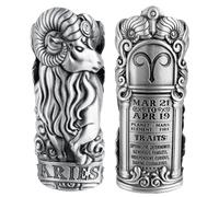 Metal Lighter Case Fits BIC Standard Full Size in J6. Zodiac Astrology Lighter Case, Design in Aries. One Piece Per Order
