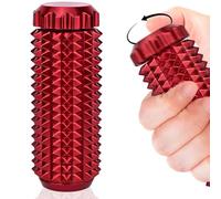 Metal Little Ouchies Fidget Toys Adults, Handheld Pain Stim Sensory Toy, Stress Anxiety Relief Tension, Promotes Focus, Spiky Grippie and Rotating, Portable Design (Red)
