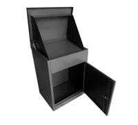 Metal Lockable Parcel Drop Box Secure Outdoor Storage Letter Post Box