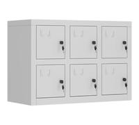 Metal Locker - 9-Door Design with Locks & Keys for Secure Storage in Schools Factories & Offices - Space-Saving Solution for Personal Items