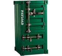 Metal Locker Cabinet - Creative Storage Organizer with Drawer, Industrial Style Toolbox for Files and Supplies