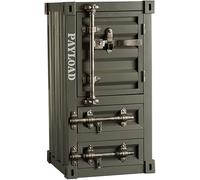 Metal Locker Cabinet - Creative Storage Organizer with Drawer, Industrial Style Toolbox for Files and Supplies