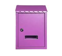 Metal Locking Mailbox with Key - Residential Wall Mount Mailbox for Outdoor Use, Perfect for Porch, Yard, and Garden