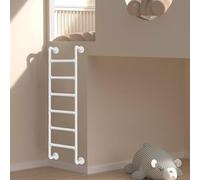 Metal Loft Bed Ladder Wall Mounted, 330Lbs Load Capacity Emergency Egress Ladder for Window Well, 3.3Ft-9.8Ft Industrial Iron Pipe Bunk Bed Ladder Indoor Outdoor Climladders/2.4M/7.9Ft/94In