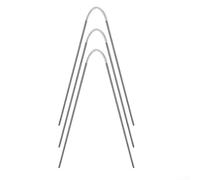 Metal Loop Circular Knitting Needles Set, Stainless Steel 3 Piece Set, Needle Lengths Ranging from 21cm to 23cm for Yarn Crafting (5mm)