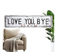Metal Love Sign - Rustic Rust Resistant,Wall Plaquē,long lasting, Stylish modern Design | Decorative Accent for Entryway Bedroom Living Room Indoor Outdoor Home Apartment Farmhouse