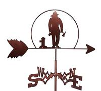 Metal Lumberjack Weather Vane Wind Direction Weathervane Roof Mount,Durable Wind Direction Indicator Measuring Tool for Garden Patio Yard Ornament
