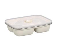 Metal Lunch Box, Leakproof with Stainless Steel Tray, 1 Set, Work Lunch Container, Reusable Meal Prep Container, with Secure Clips, for School Work and Travel Lunches