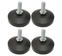 Metal M8 Threaded Glide Feet for Exercise Bike, 4 Pack Non Marking Support Discs to Fix Wobbly Bike, Anti Slip Floor Protectors