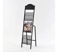 Metal Magazine Rack - Durable Floor Standing Storage for Posters and Brochures, Ideal for Trade Shows and Events