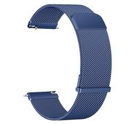 Metal Magnetic Watch Band,20mm/22mm Metal Watch Straps,Mesh Woven Quick Release Watch Strap Adjustable Stainless Steel Replacement with Two Magnetic Clasp,Smart Watch Wristbands (Blue, 20mm)