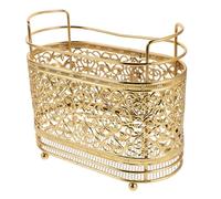 Metal Makeup Brush Holder Rack for Vanity and Desk Organization | Decorative Metal Art Piece, Suits Pens and Brush Pens, Sturdy Stand for Office Desk or Bedroom Vanity