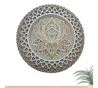 Metal Māndala Wall Art - 11.8 Inches, Multilayer Boho Round Metal Ornament Decoration, Vintage Wall Hanging Home, Decorative Māndala Panel for Living Room, Bedroom and Corridor