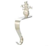 Metal Mantel Stocking Holder Gold Snowman Non-Slip(A)