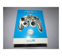 METAL MARIO CONTROLLER Chrome Wired Fight Pad - Nintendo Wii U Wii